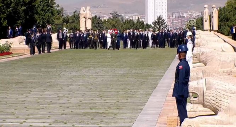 Anıtkabir'de 30 Ağustos törenleri başladı
