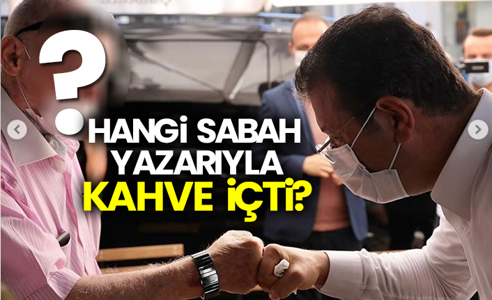 Ekrem İmamoğlu, hangi Sabah yazarıyla kahve içti?