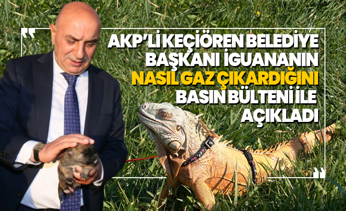 AKP’li Keçiören Belediye Başkanı 'İguananın nasıl gaz çıkardığını' basın bülteni ile açıkladı