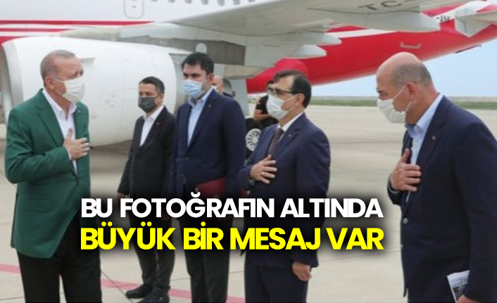 Erdoğan'ın bu fotoğrafın altında büyük bir mesaj var