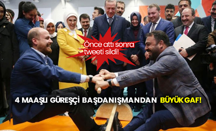 4 maaşlı güreşçi başdanışman Hamza Yerlikaya'dan büyük gaf