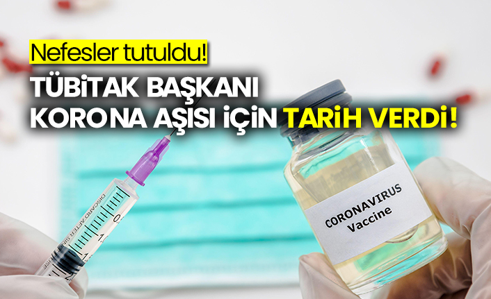 Nefesler tutuldu! Tübitak Başkanı korona aşısı için tarih verdi!