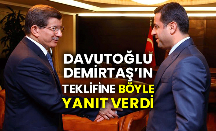 Davutoğlu, Demirtaş’ın teklifine böyle yanıt verdi