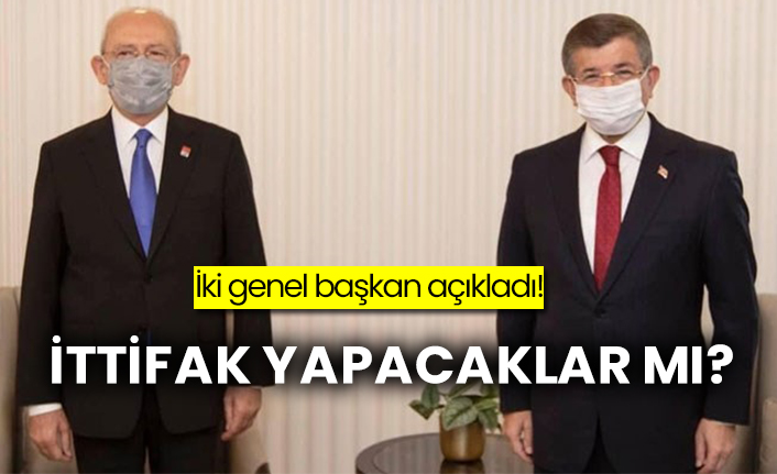 İki genel başkan açıkladı, ittifak yapacaklar mı?