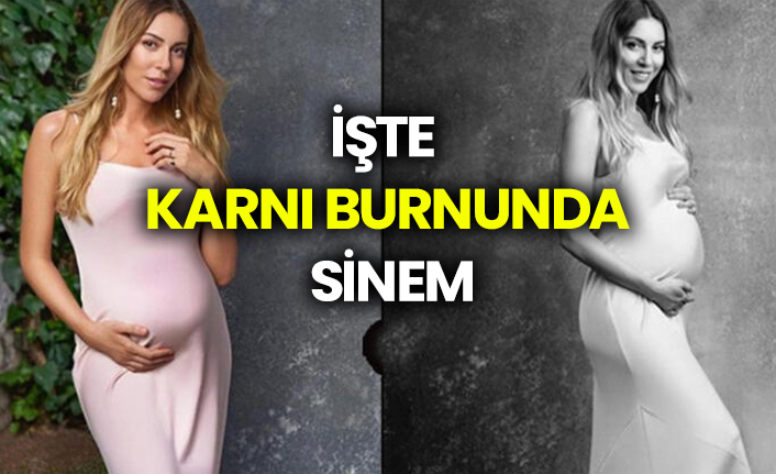 İşte karnı burnunda Sinem