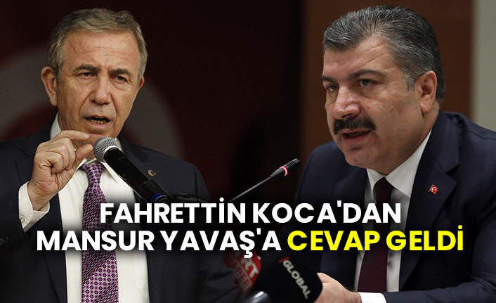 Fahrettin Koca'dan Mansur Yavaş'a cevap geldi