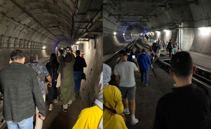 "Marmaray'da bir saate yakın karanlıkta havasız kaldık"