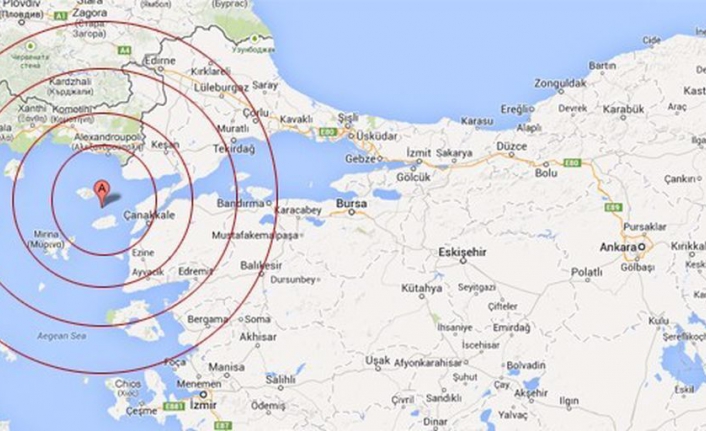 Çanakkale 4.3 şiddetiyle sallandı