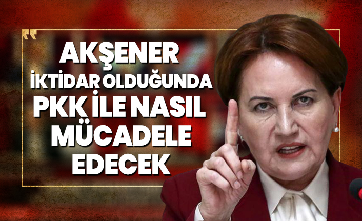 Akşener iktidar olduğunda PKK ile nasıl mücadele edecek?