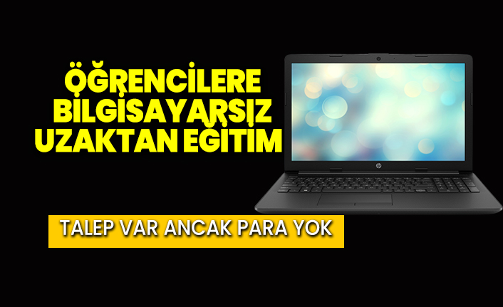 Öğrencilere bilgisayarsız uzaktan eğitim