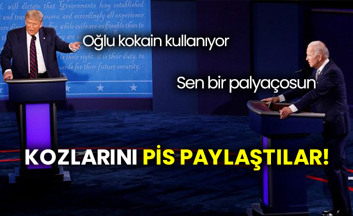 Oğlu kokain kullanıyor! Sen bir palyaçosu! Joe Biden ve Trump Kozlarını pis paylaştılar!