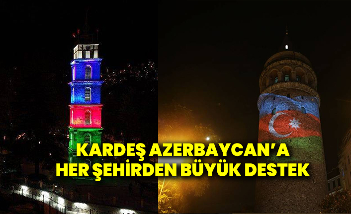 Kardeş Azerbaycan'a her şehirden büyük destek