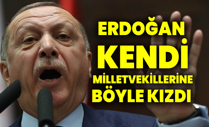 Erdoğan kendi milletvekillerine böyle kızdı