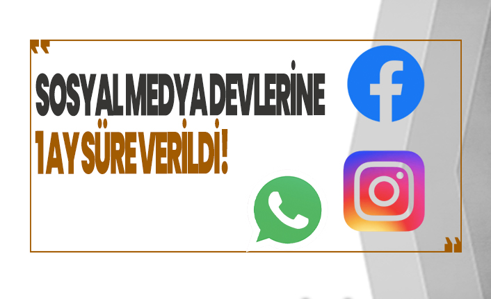 Bakanlık açıkladı! 1 ay süre verildi