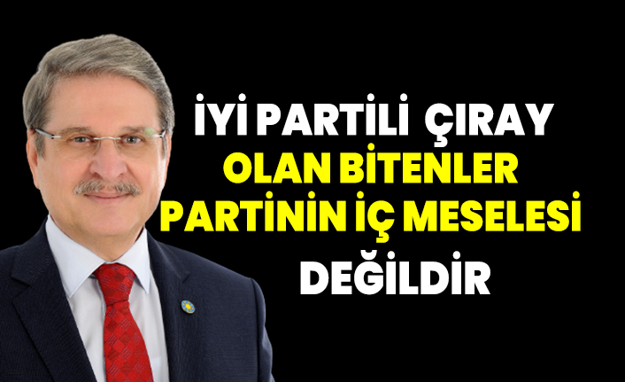 İyi Partili Aytun Çıray: Olan bitenler partinin iç meselesi değildir