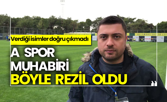 A spor muhabiri böyle rezil oldu, Verdiği isimler doğru çıkmadı!