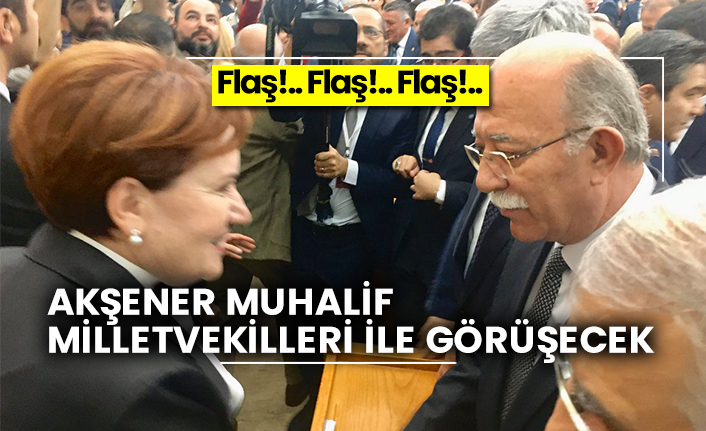 Akşener muhalif milletvekilleri ile görüşecek