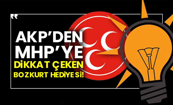AKP’den MHP’ye dikkat çeken Bozkurt hediyesi!