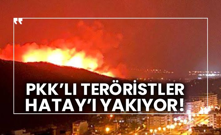 PKK'lı teröristler Hatay'ı yakıyor