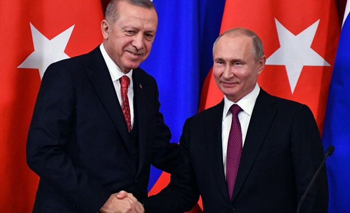 Erdoğan Putin'le görüştü
