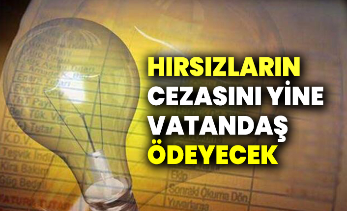 Kaçak elektrik hırsızlarının cezasını yine vatandaş ödeyecek