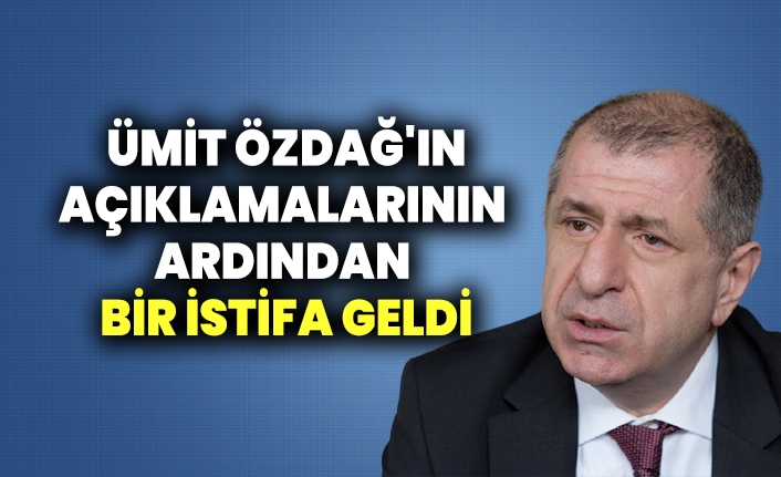 İYİ Partili Ümit Özdağ'ın açıklamalarının ardından bir istifa geldi