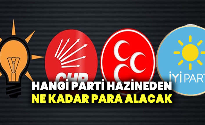 Hangi parti hazineden ne kadar para alacak