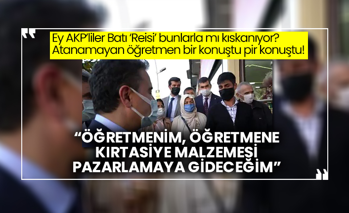 Atanamayan öğretmen Erzurum'da Deva Partisi lideri Ali Babacan'a bir konuştu pir konuştu! “Öğretmenim, öğretmene kırtasiye malzemesi pazarlamaya gideceğim”