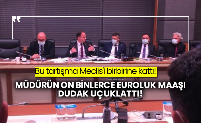 Bu tartışma Meclis'i birbirine kattı! Müdürün on binlerce euroluk maaşı dudak uçuklattı!