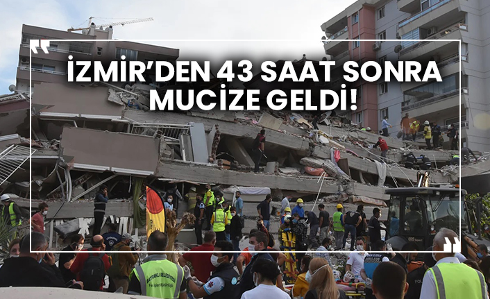 İzmir depreminde çöken enkazdan 2 kişi çıkarıldı!