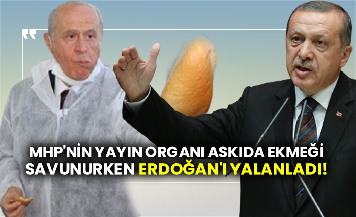 MHP'nin yayın organı askıda ekmeği savunurken Erdoğan'ı yalanladı!