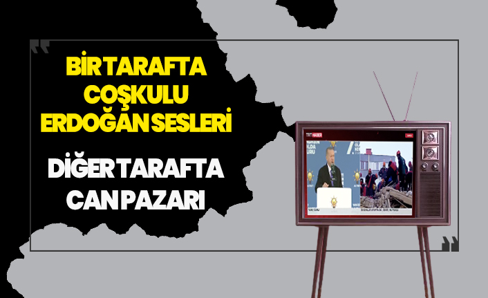 TRT'den tepki çeken canlı yayın! Bir tarafta coşkulu Erdoğan sesleri diğer tarafta can pazarı