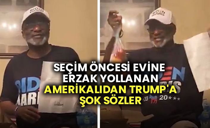 Seçim öncesi evine erzak yollanan Amerikalıdan Trump'a şok sözler