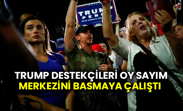 ABD'de tansiyon yükseliyor: Trump destekçileri oy sayım merkezini basmaya çalıştı!