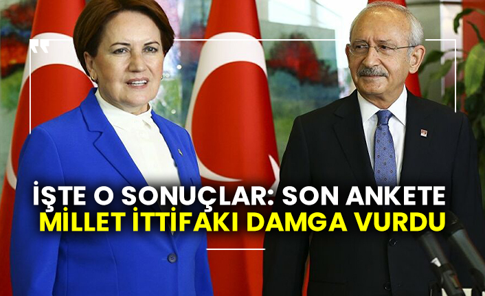 İşte o sonuçlar: Son ankete Millet İttifakı damga vurdu