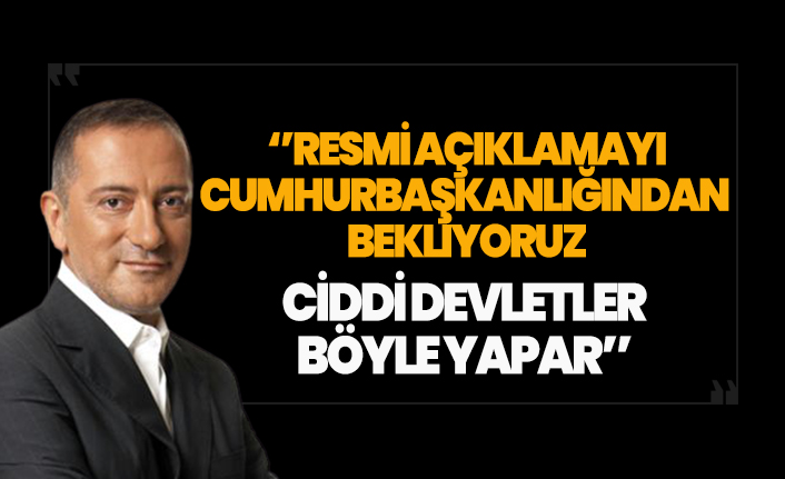 Altaylı: ''Cumhurbaşkanlığından açıklama bekliyoruz''
