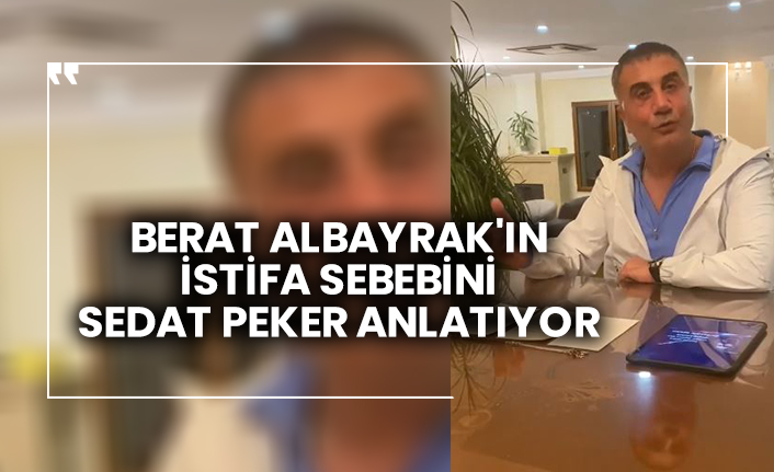 Berat Albayrak'ın istifa sebebini Sedat Peker anlatıyor