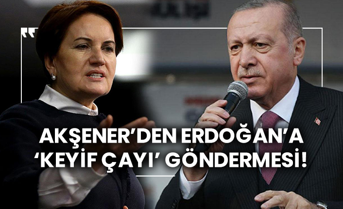 Akşener’den Erdoğan’a ‘Keyif Çayı’ göndermesi!