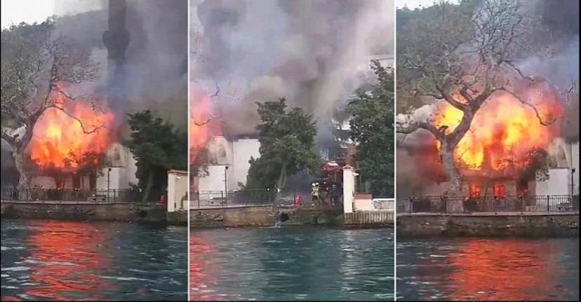 Osmanlı'dan beri ayakta duran İstanbul'daki Vaniköy Camisi'nde yangın paniği