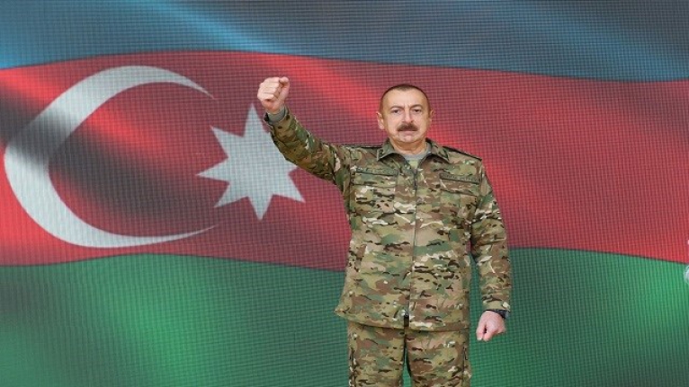 27 yıl sonra bir ilk! Aliyev, işgalden kurtarılan Füzuli ziyaretinde tezahüratlarla karşılandı