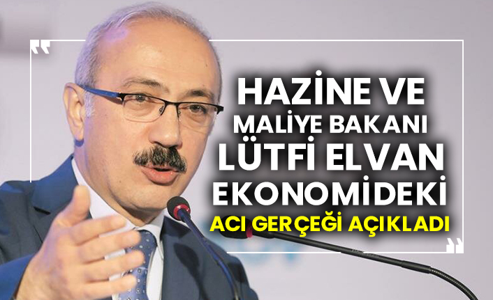 Hazine ve Maliye Bakanı Lütfi Elvan ekonomideki acı gerçeği açıkladı