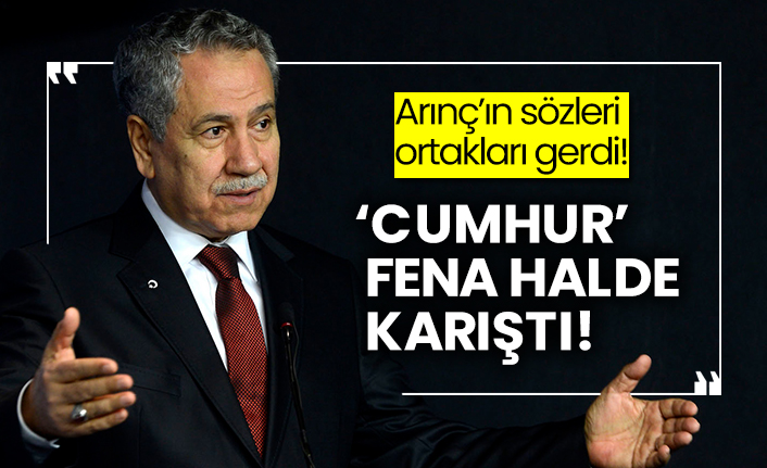 Arınç’ın sözleri ortakları gerdi! ‘Cumhur’ fena halde karıştı!