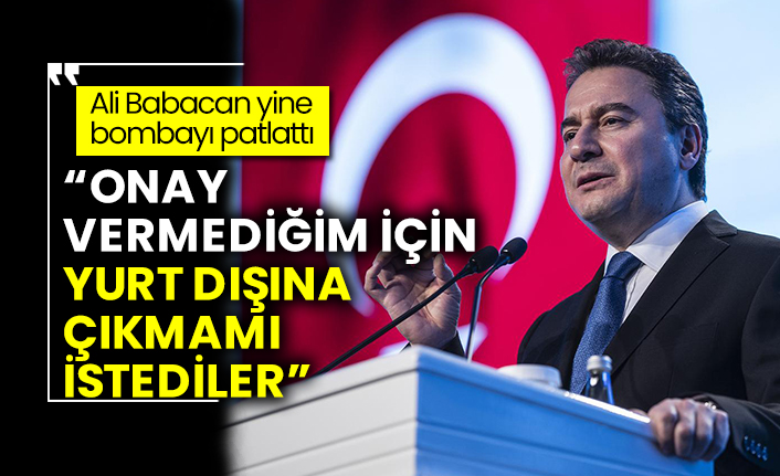 Ali Babacan: Onay vermediğim için yurt dışına çıkmamı istediler