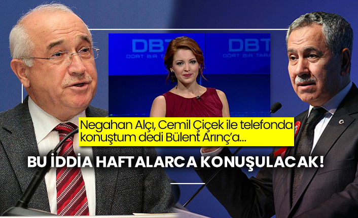 Negahan Alçı, Cemil Çiçek ile telefonda konuştum dedi Bülent Arınç’a…