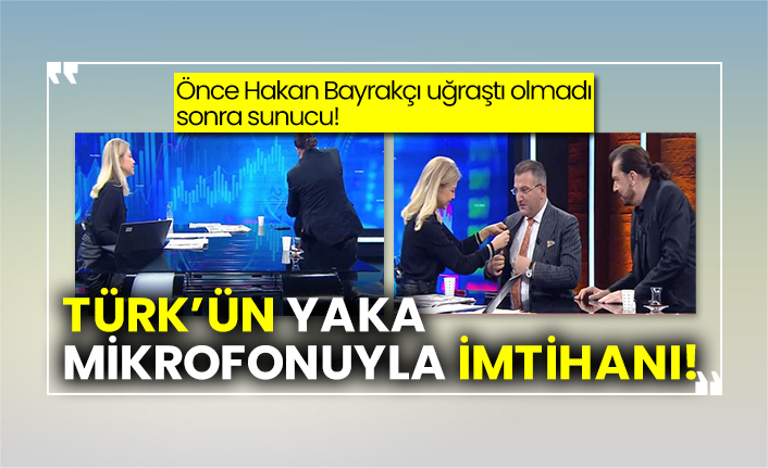 Önce Hakan Bayrakçı uğraştı olmadı sonra sunucu! Türk’ün yaka mikrofonuyla imtihanı böyle olur!