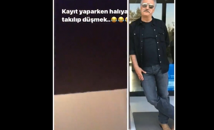 Tamer Karadağlı video çekerken yere düştü