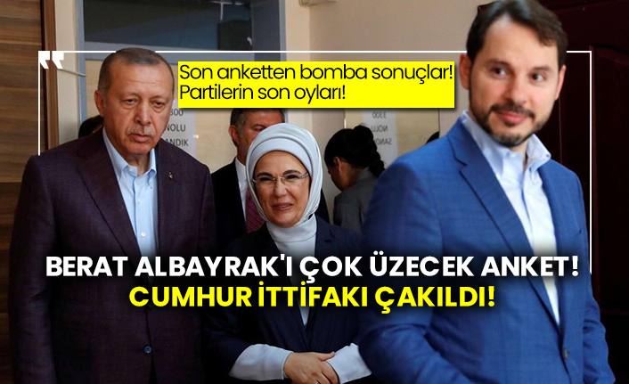 Berat Albayrak'ı çok üzecek anket! Cumhur İttifakı çakıldı!