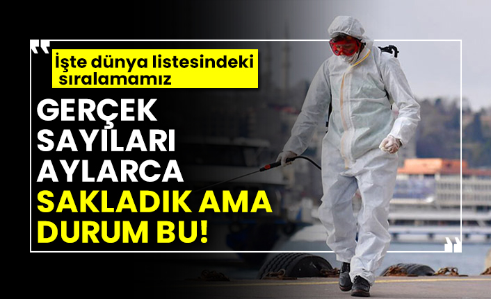 Gerçek sayıları aylarca sakladık ama durum bu! İşte dünyada listesindeki sıralamamız