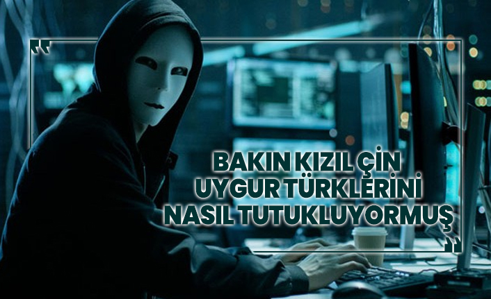 Bakın Kızıl Çin  Uygur Türklerini nasıl tutukluyormuş