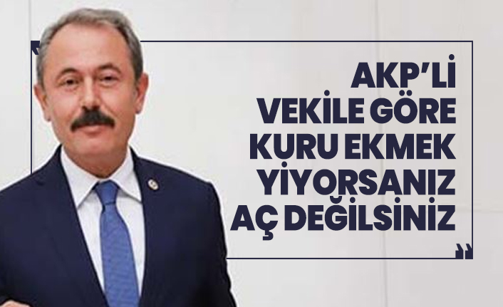AKP’li vekile göre kuru ekmek yiyorsanız aç değilsiniz